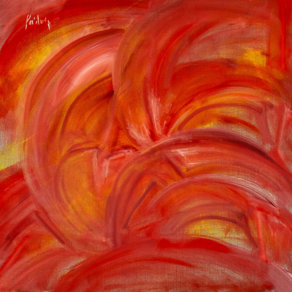Oeuvre rouge de Chris Poidevin