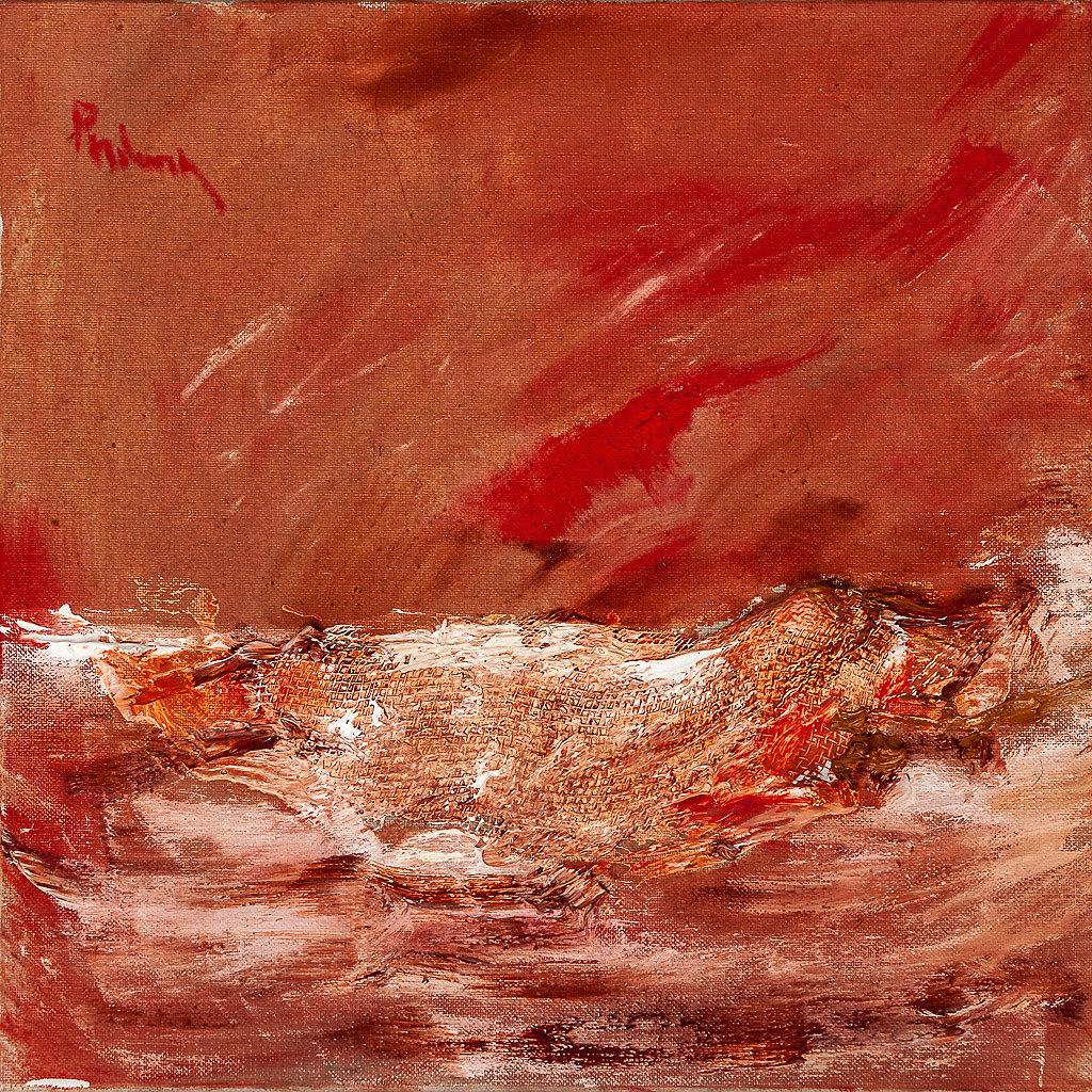 Oeuvre rouge de Chris Poidevin